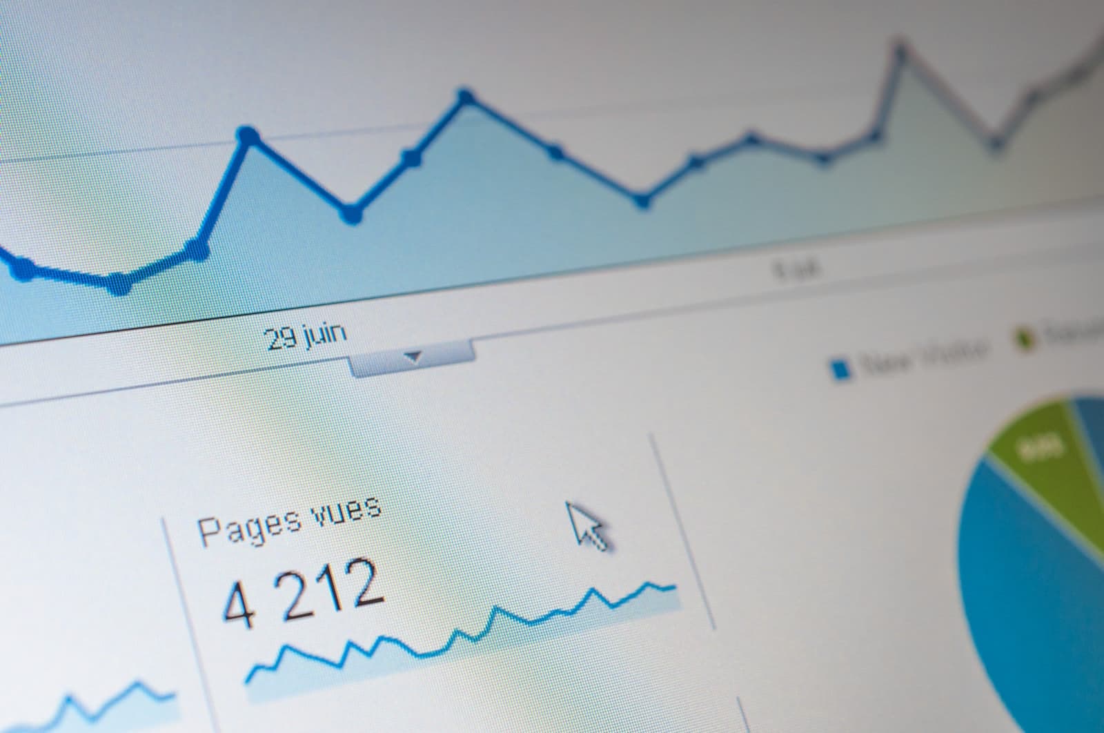 A close up of a computer screen with a graph on it